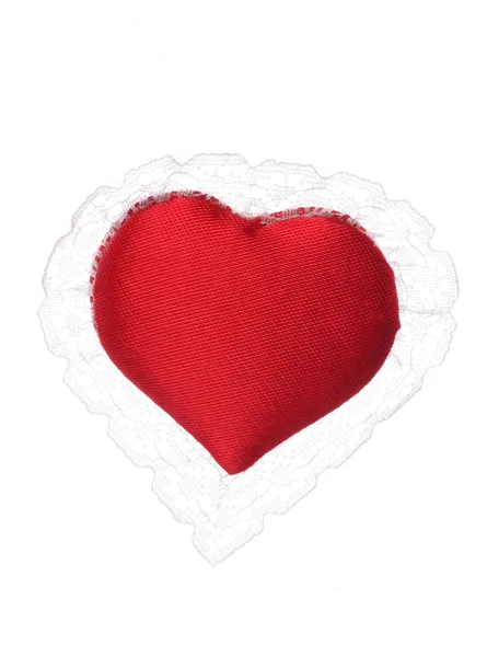 Heart shaped lace — Stock Photo, Image