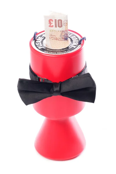 Благотворительный фонд черных галстуков-бабочек — стоковое фото