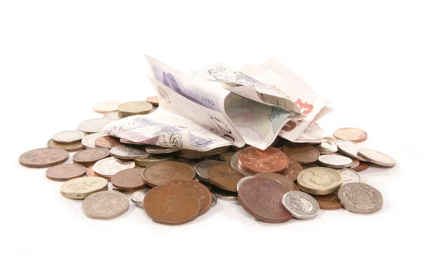 İngiliz para yığını — Stok fotoğraf