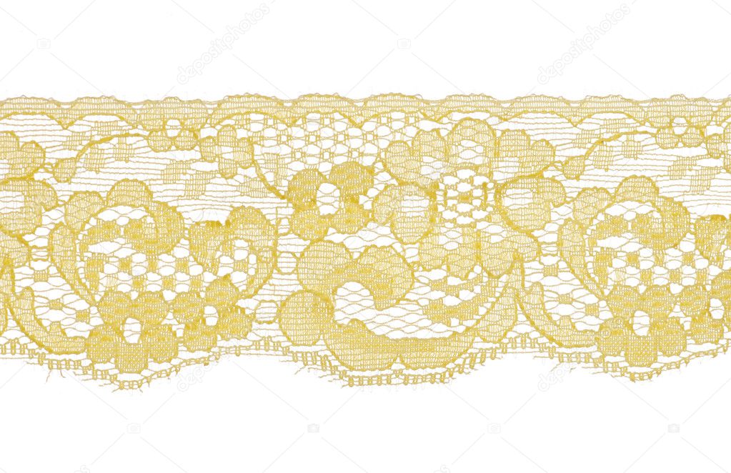 Yellow lace pattern