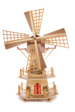 Dutch windmill ornament clipart