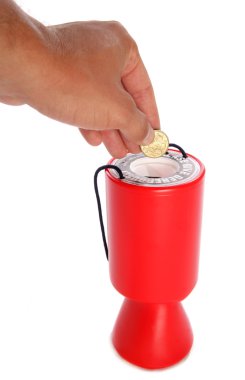 sadaka şalter için Avustralya bağışta adam