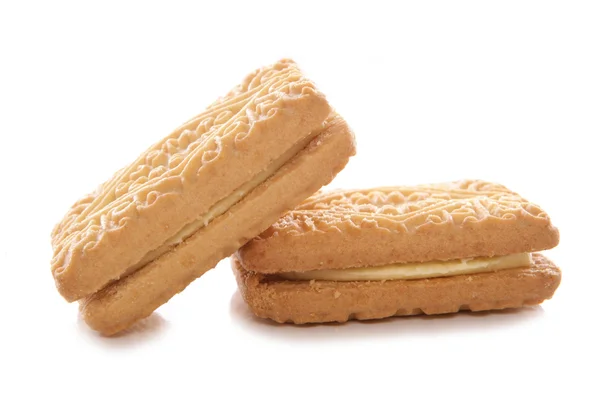 Custard cream biscuits — Stock Photo, Image