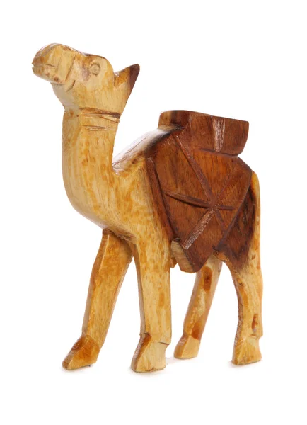 骆驼木雕木刻 — 图库照片