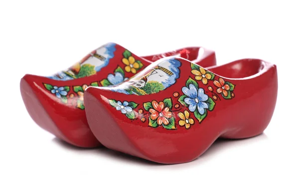 Red dutch clogs — Stock Photo, Image