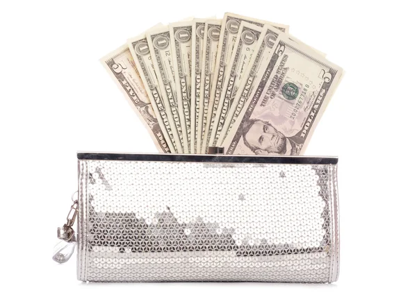 米ドルの財布 — ストック写真