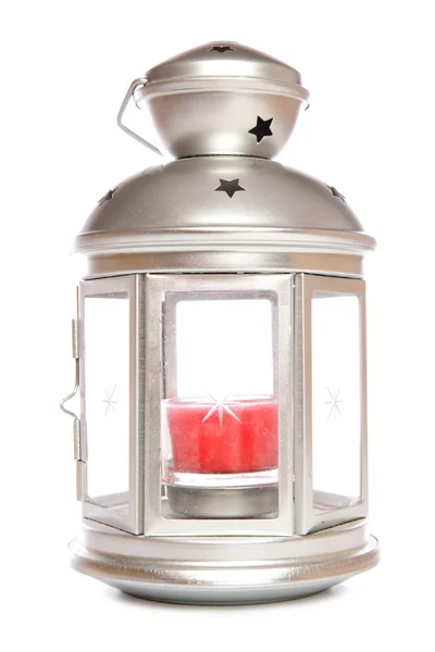 Silver lantern — Stock Photo, Image