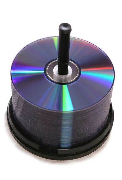 stock image DVD stack cutout