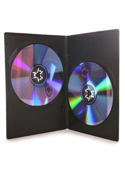 Dvě DVD v případě — Stock fotografie