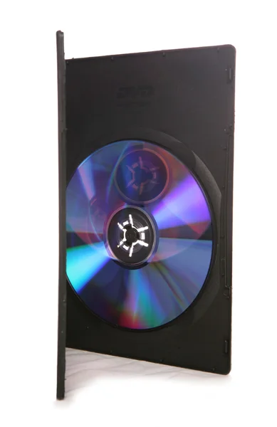 DVD em um recorte de caso — Fotografia de Stock