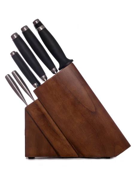 Sada kuchyňských nožů — Stock fotografie