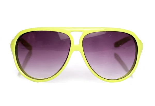 Použité žluté sluneční retro brýle — Stock fotografie