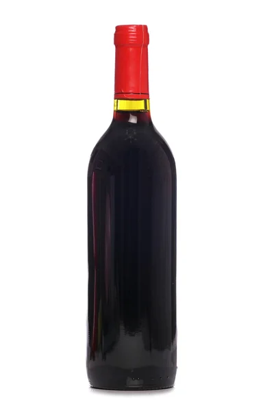 Garrafa de vinho tinto estúdio recorte — Fotografia de Stock