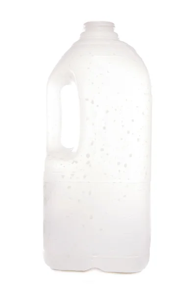 Пустая упаковка переработанного молока — стоковое фото