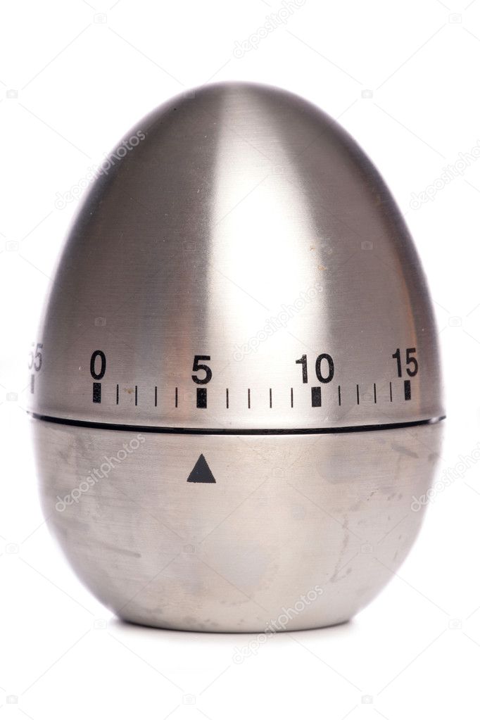 Silver egg timer