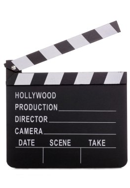 Movie clapper board clipart