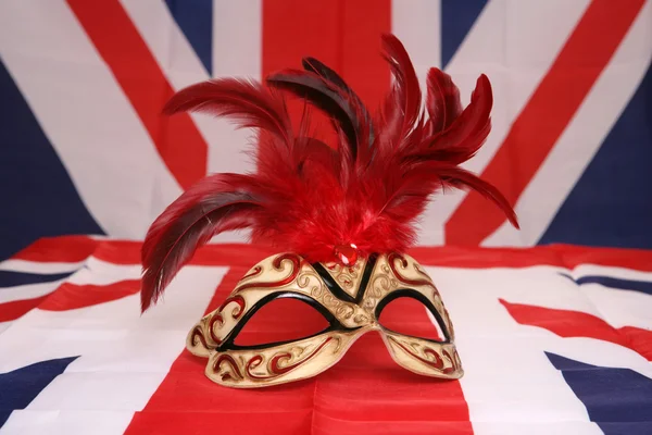 Mascarada máscara no valete união — Fotografia de Stock
