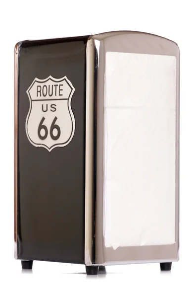 American route 66 napkin holder — Stock Photo, Image