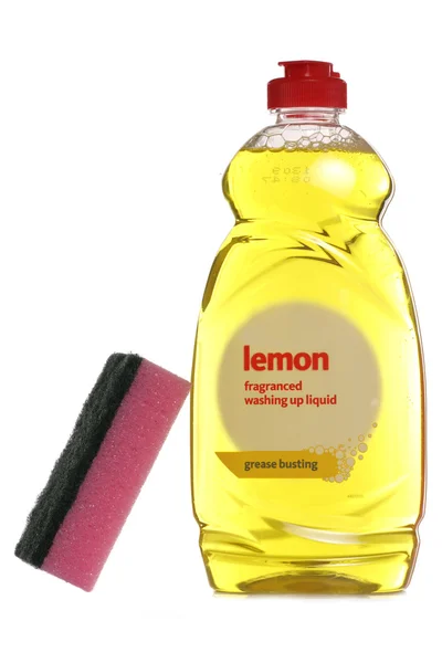 Limone che lava il liquido — Foto Stock