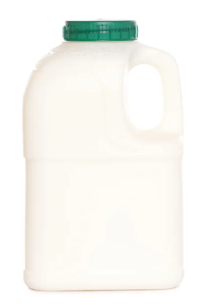 Halb entrahmte Pint Milch — Stockfoto