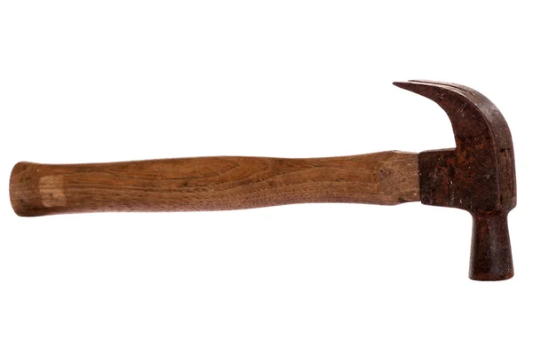 Viejo martillo de garra oxidado —  Fotos de Stock