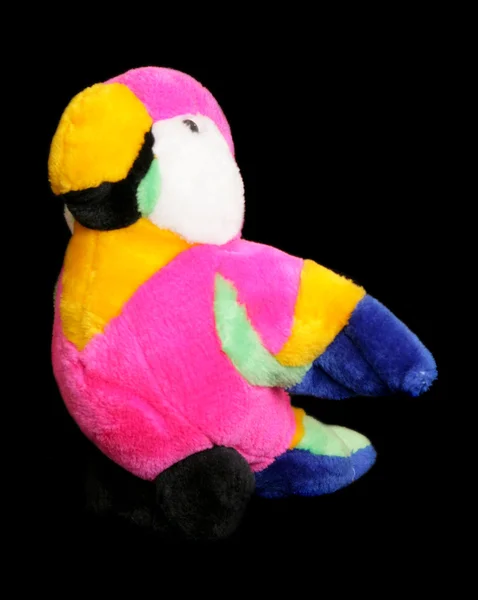 20 世纪 80 年代湖北鹦鹉毛绒玩具 — 图库照片