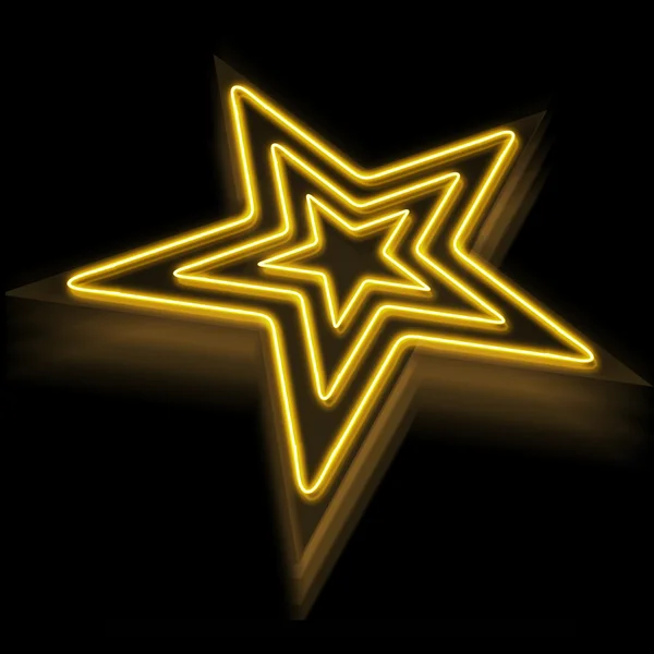 NEON Star — стоковое фото