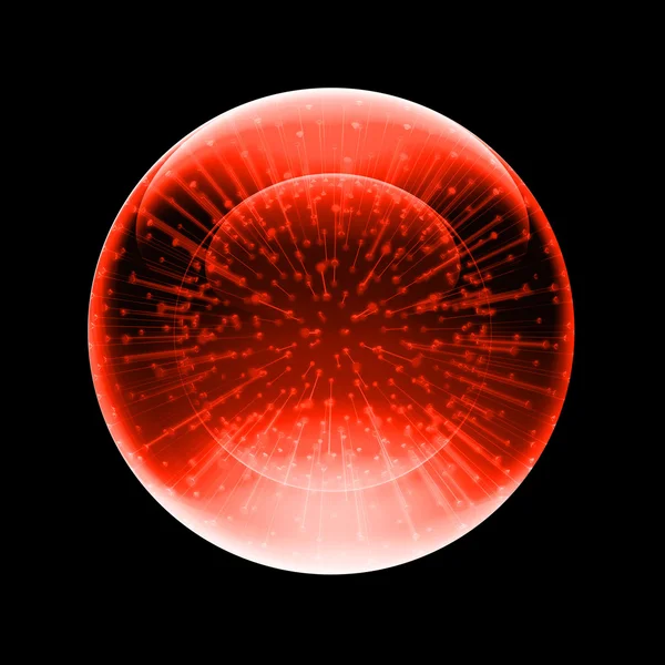 Zorb rosso Immagini Stock Royalty Free