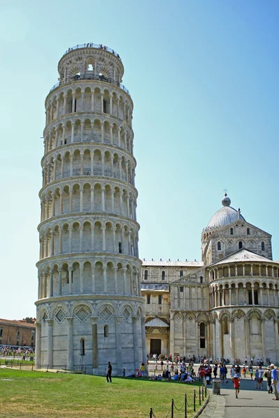 Słynny Krzywa Wieża w Pizie, symbol Włochy — Zdjęcie stockowe