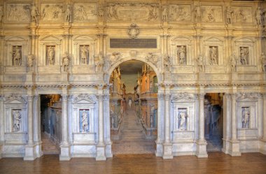 teatro olimpico, vicenza, iç dizayn tarafından andrea palladio