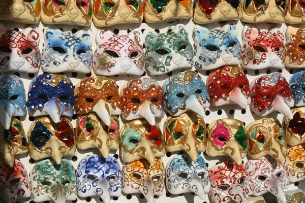 Máscara colorida do carnaval de Veneza — Fotografia de Stock
