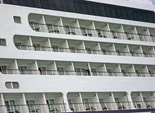 豪華クルーズ船のベッド ルーム — ストック写真