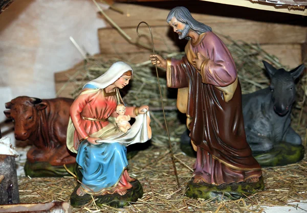 Scène de la Nativité Presepio S015 — Photo