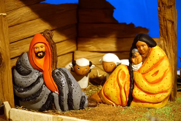 Scène de la Nativité Presepio S017 — Photo