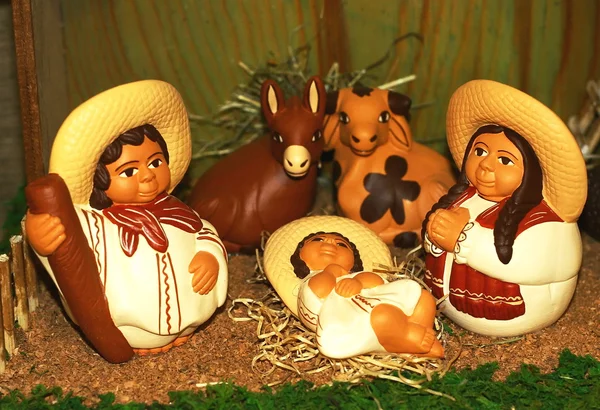 玛丽和约瑟夫和耶稣诞生在圣诞节 18 — 图库照片