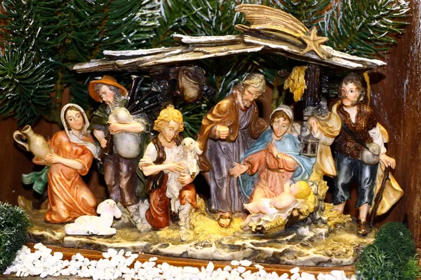 मेरी आणि जोसेफ आणि ख्रिसमस येथे येशूचा जन्म 15 — स्टॉक फोटो, इमेज