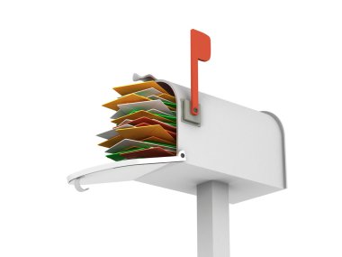 Full Mailbox 2 clipart