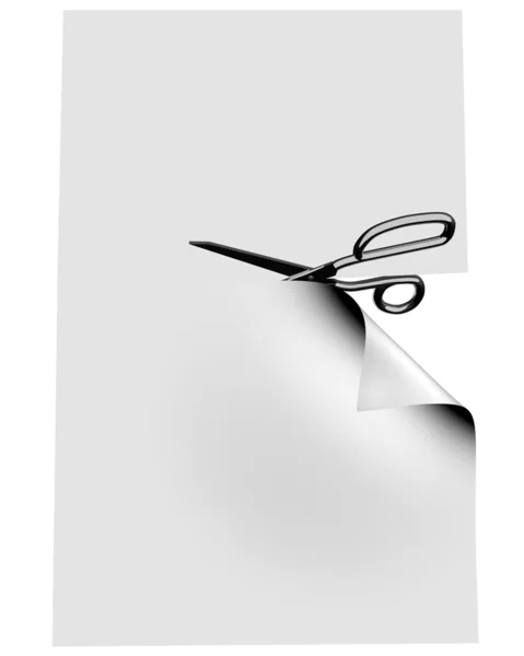 Scissors Clipping Blank — Stock Photo, Image