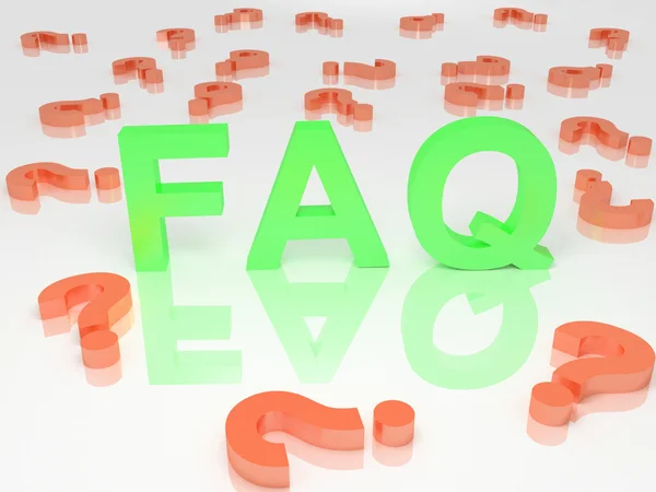 Frequently Asked Questions — Stock Photo, Image