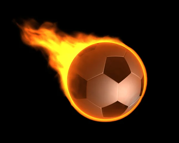 Spalanie piłka — Zdjęcie stockowe