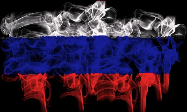 Drapeau fumeur de la Russie — Photo