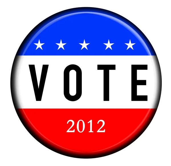 Кнопка голосования 2012 — стоковое фото