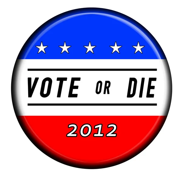 Omröstning eller die knappen — Stockfoto