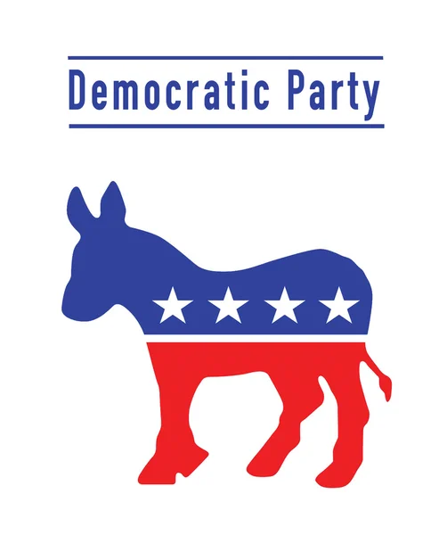Democratische ezel partij — Stockfoto