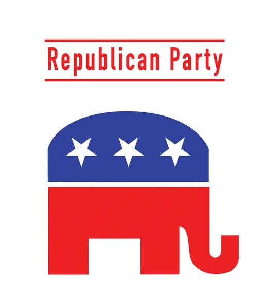 Ρεπουμπλικανικό Κόμμα ελέφαντας — Φωτογραφία Αρχείου