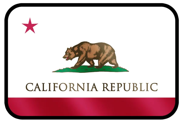 Flaga stanowa Kalifornii — Zdjęcie stockowe