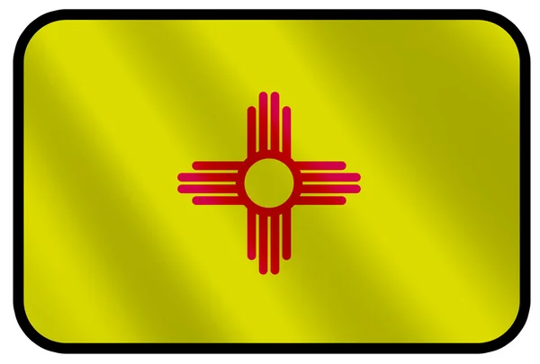 Flaga stanowa nowego Meksyku — Zdjęcie stockowe