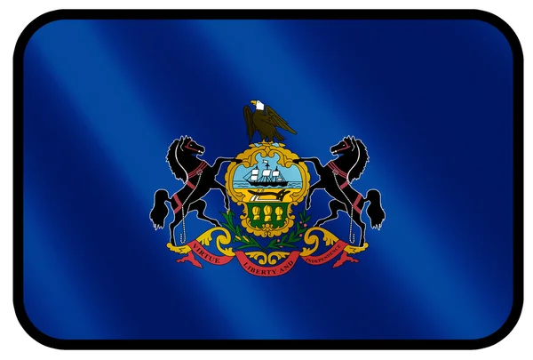 宾夕法尼亚州的旗子 — 图库照片
