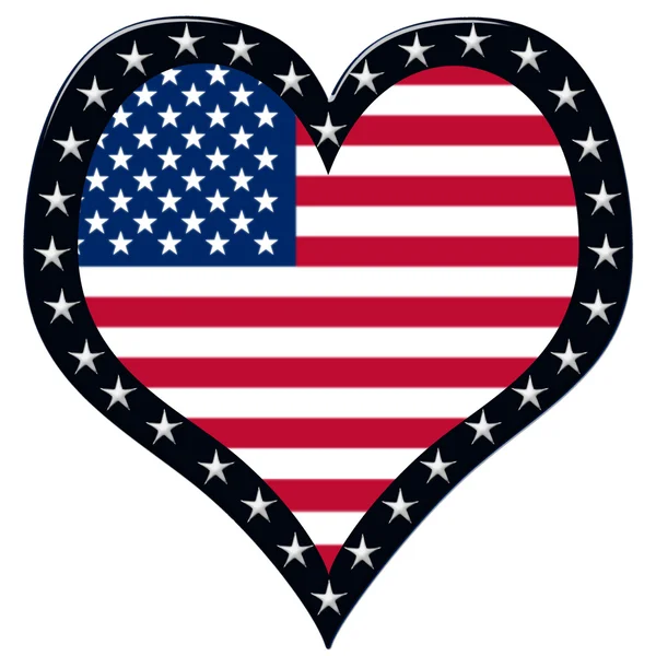 Corazón americano —  Fotos de Stock