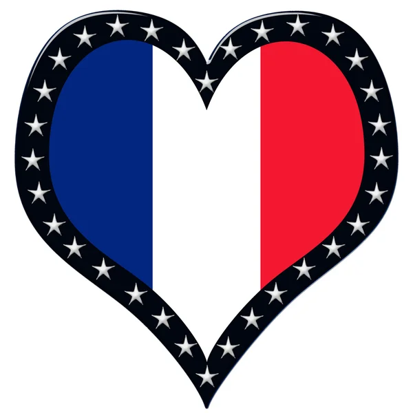 Frankrike hjärta — Stockfoto